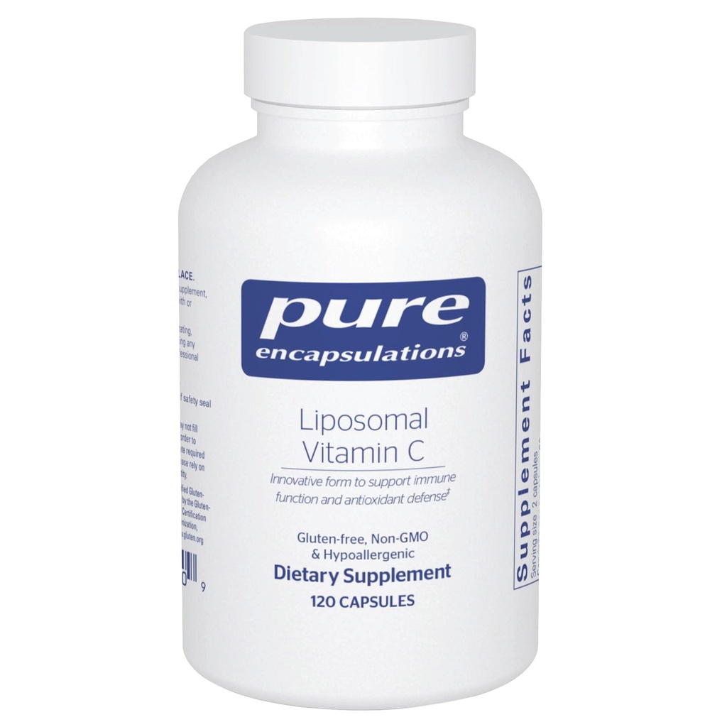 Encapsulasi Lipomal Vitamin C - Suplemen Dukungan Imune * - Antioksidan NFUND - Daily Vitamin - Non-GMO & Gluten Bebas - 120 Kapsul