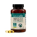 NaturreWise Extra- Kekuatan Omega 3 Fish Oil Suplement - 10000mg per Serving - 600 EPA & 400 DHA dan Vitamin E - Dukung untuk Heart & Brain Health - Lemon Flavor, GMO-Free - 60 Softgels [Persediaan 1 Bulan]