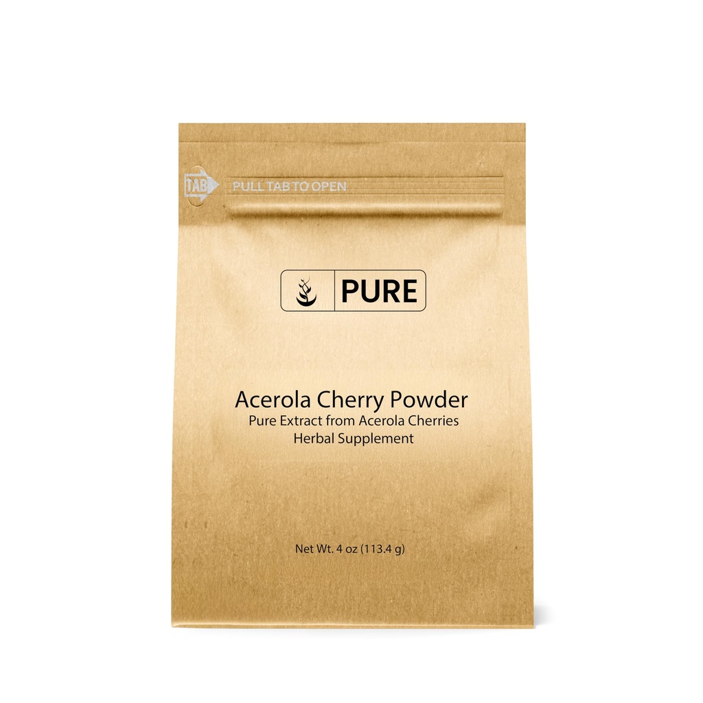 Murni Ingredians Acerola Cherry Powder 4oz Nonz-GMO, Gluten Free, Eco- Friendly Packaging