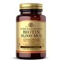 Solgar Biotin 10,000 mcg, 60 Vegetable Capsules - Energi, Metabolisme, Promotes Healthy Skin, Nails & Hair & Host Potency - None-GMO, Vegan, Gluten Free, Dairy Free, Kosher - 60 Servings
