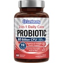 60 Milyar CFU 19 Strains untuk Pria & Perempuan, dengan 100mg Prebiotik, Shelf Stable, 2 -1 Daily Care Probiotic, Non-GMO, Digetile & Imune Health, 60 Vevgie Capsules