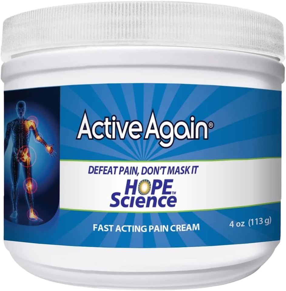 ACTIVE Gabungan & Muscle Cream, 4oz 124; Clinically Proven for Joint Health and Mobility, Muscle, Back, Knee, Shoulder 124; Long Term Results 124; Dokter Disetujui 124; Dibuat di AS