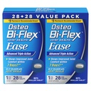 Osteo Bi- Flex Ease Tingkat lanjut Triple Action dengan suplemen Vitamin D Joint, Mini- Tablet, 28 Count, Paket 2