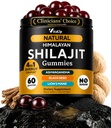 Himalaya Shilajit Gummies for Men & Women - Pure Shilajit for Men Gummies - Sugar Free Gummy Suplemen Fulvic Acid - Penuaan Sehat, Immune & Energy Support - 60 Count