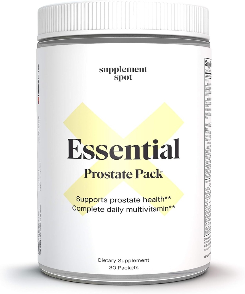 Suplemen Kesehatan Prostat Escate - Suplemen Daily Multivitamin untuk Pria w / Saw Palmetto, Vitamin, Mineral - Daily Multivitamin bagi Pria untuk Mendukung Prostat & Overall Health - 30 Paket