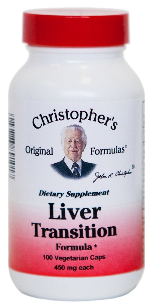 Christopher 's Formula Liver Transition Formula - Gentle Herbal Liver Cleanse, 450 mg, 100 Vegetarian Capsules