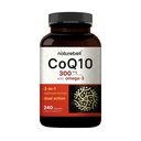 NatureBell CoQ10 300mg dengan Omega 3, 240 Capsules - 120 Hari Supply 124; Bentuk Absorpsi Tinggi Stabil - Dukungan Antiokidant untuk Kesehatan Hati & Energi - Coenzim Ko10 Ekstra