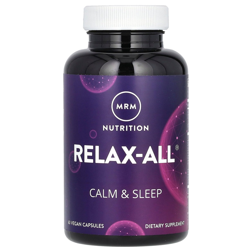 MRM Nutrection RelaxGl14; Dietary Supplement for Better Sleep 124; with GABA, L-Theanine & Ashwagandha