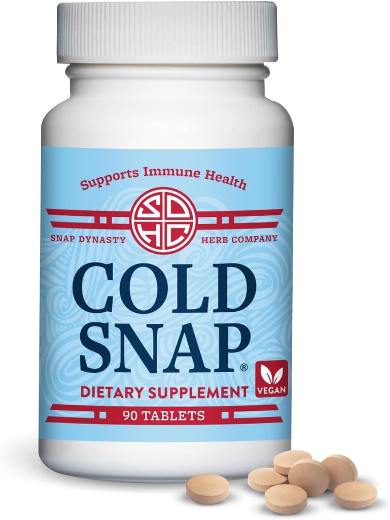 Snap Dynastic Cold Snap - 90 ct Tablet, Tanaman Vegan Berdasarkan Suplemen Dukungan Imune