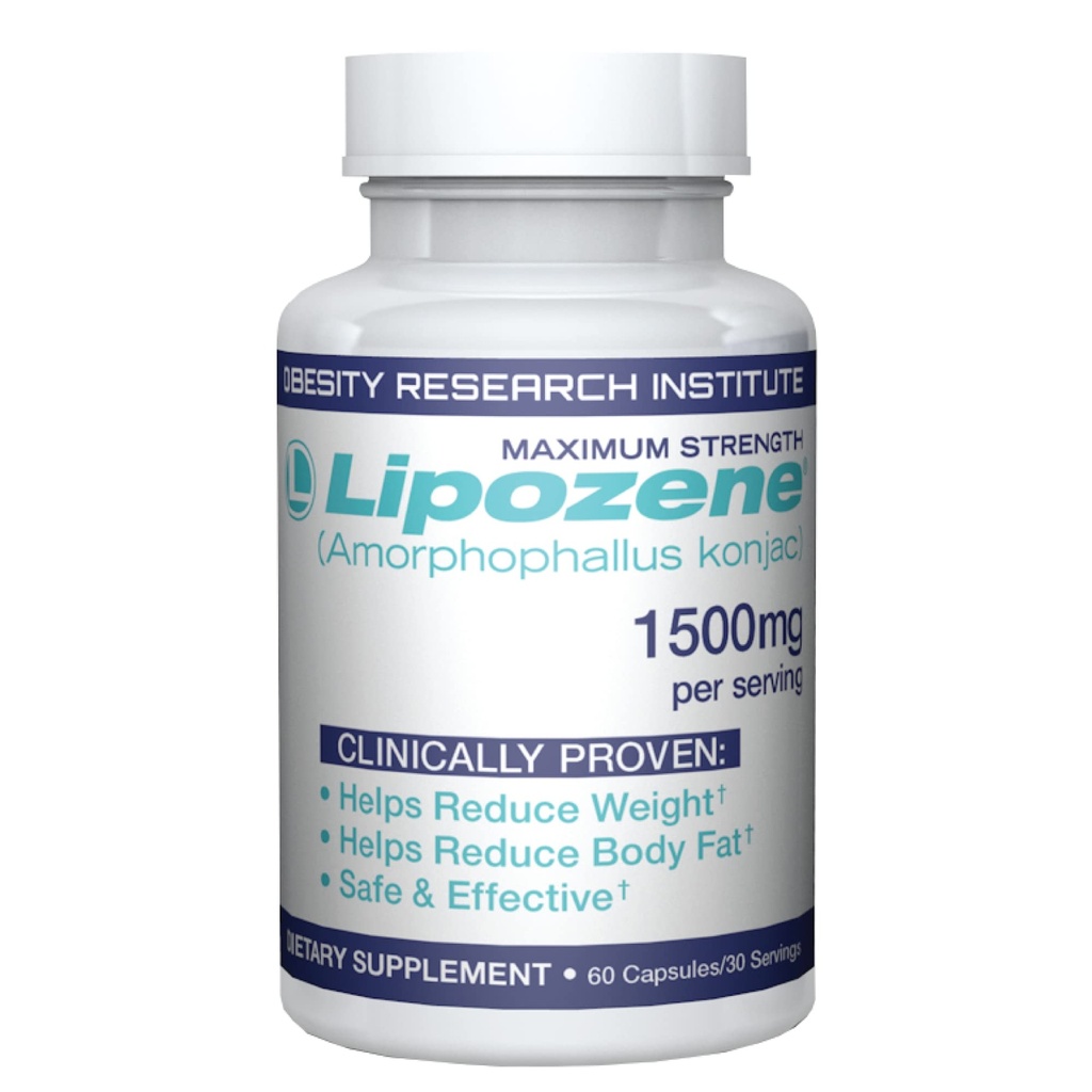 Lipozene Diet Pills - Weight Loss Suplement - Appetit Supsan - 1 Bottle 60 Capsules untuk 30 pelayan- Tidak ada Caffeine