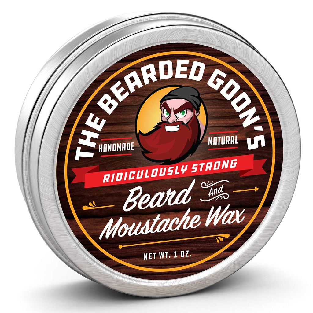 Kumis yang kuat dan Jenggot Wax untuk Pria 124; Kontrol Gaya Sepanjang Hari ke Rambut Tame Fasal 124; Semua Handlebar Moustache Wax - 1oz (30ml)