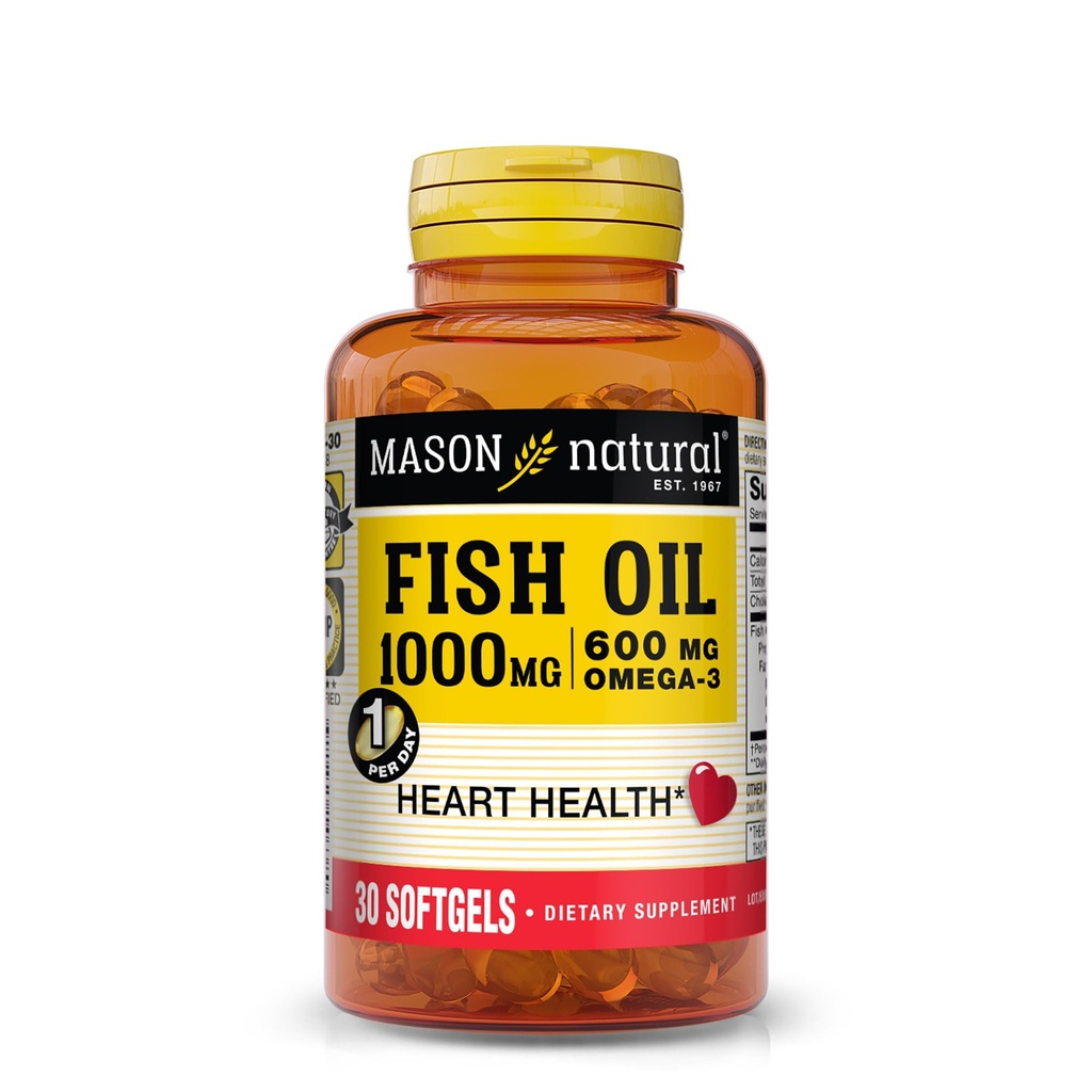 FISH OIL 1000MG SUPER OMEGA-3, 30- Count Softgels