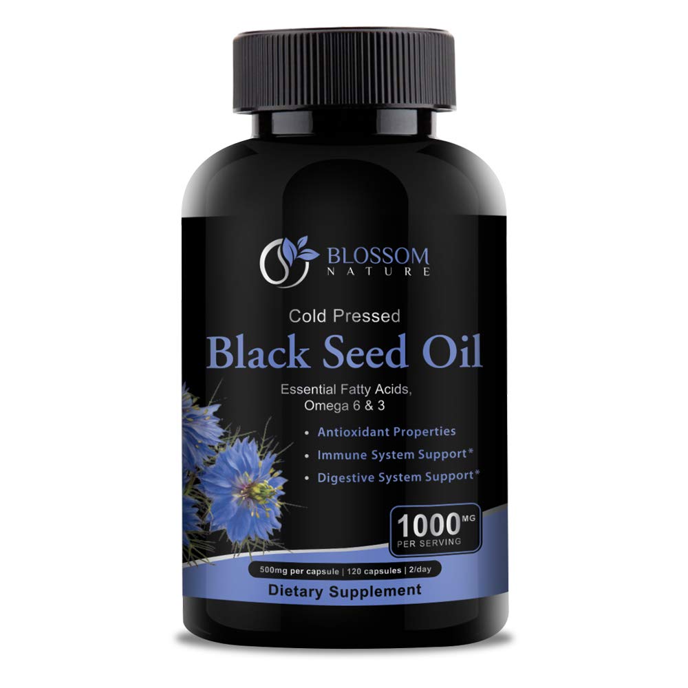 Black Seed Oil capsules 10000mg - Premium Black Cumin Oil Capsules - Black Eil Liquid Pill - Virgin Cold Press Nitiva Oil Bill - Blackseed Oil - 120 Cap (2 Bulan Supply)