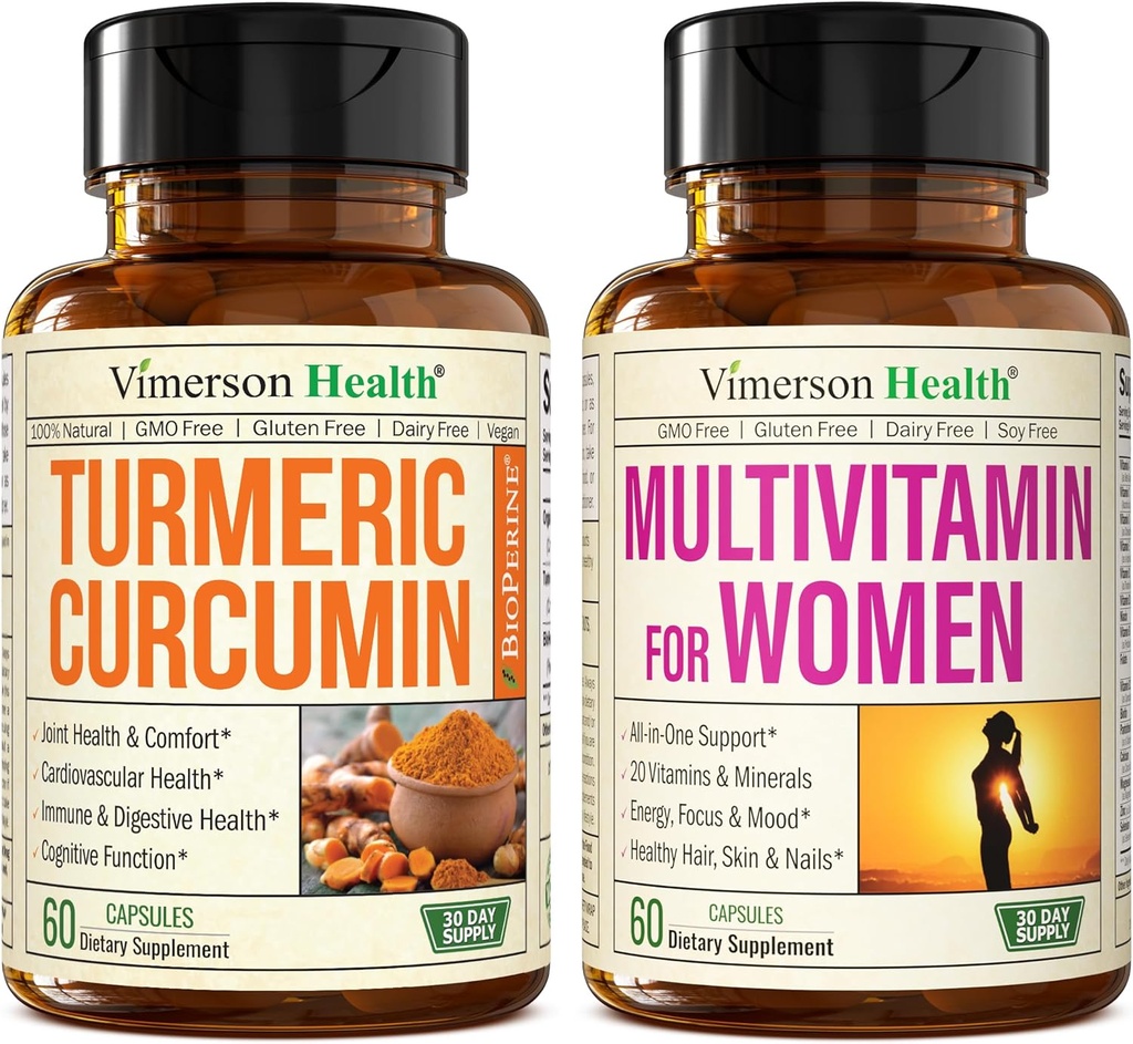 Turmeric Curcumin dengan Black Pepper Extract & Multivitamin for Women