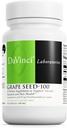 DAVINCI Labs Grape Seed-100 - Tambahan Dietary untuk Mendukung Sistem Imune, Fungsi Vascular dan Skin Sehat * - dengan 100 mg Grape Ekstrak per Serving - Gluten-Free - 90 Vegetarian Capsules