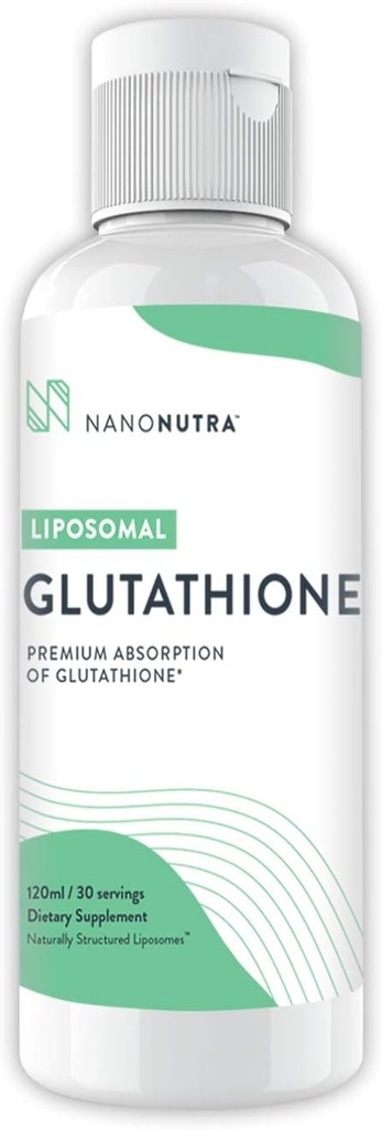 Lipomal Glutathione Antioksidant 500mg Non GMO / Non Soy Setria Liquid Glutathione Supplement 1124; Best Natural Anti Aging Antioksidant 120ml - 30 Servings