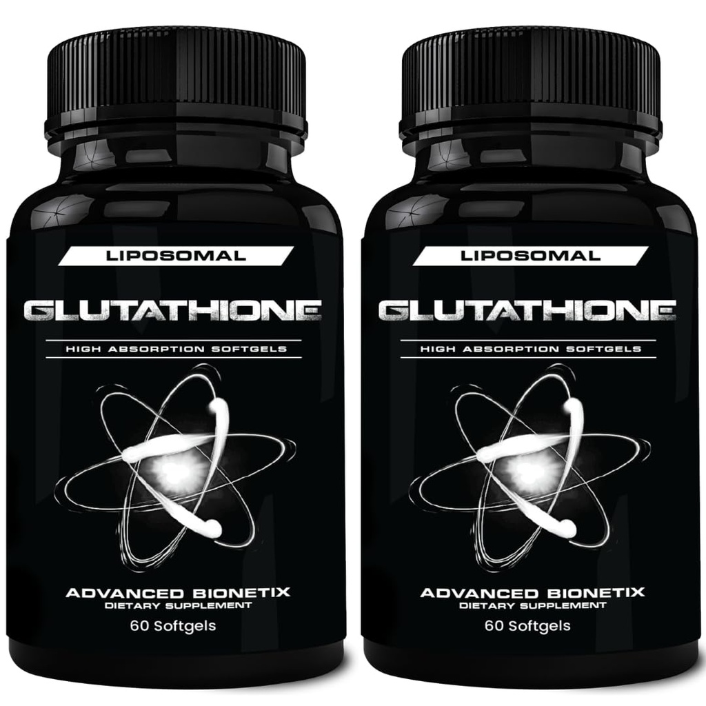 850mg Lipomal Glutathione Suplemen 124. 120 Total Lipomal Softgels 124; antioksidant Suplemen w / Gluta- IV ™, 100X Absorpsi Over Powder Glutathione