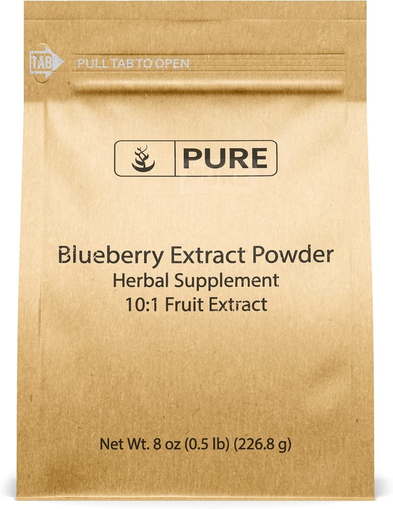 Murni Ekstrak Blueberry Asli (8oz) Non- GMO, Gluten- free, Non Fillers atau Additives