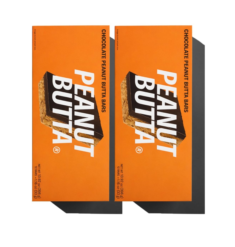 Mid- Day Squares Peanut Butta Protein Bars, 1.16 Oz masing-masing, 2 Paket (24 Squares)