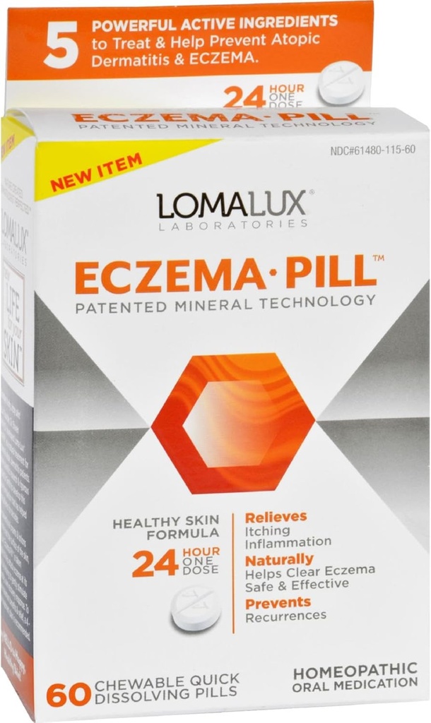 Laboratorium Loma Lux Acne Eczema - Chewable - Quick Dissoling - 60 Count