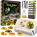 GobiDex Amber Dig Kit-Articial Insect Resin, Excavate 6 Inseps Specimens, STEM Geographic Educure Toys, Excavation Toys for Fun Bugs Party Favors, Science Kits for Kids Age 6-8-12