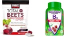 Force Factor Total Beets Blood Pressure with Grapseed Extract & Vitafusion Extra Strength B12 for Energy, Cherry Flavared Gummies