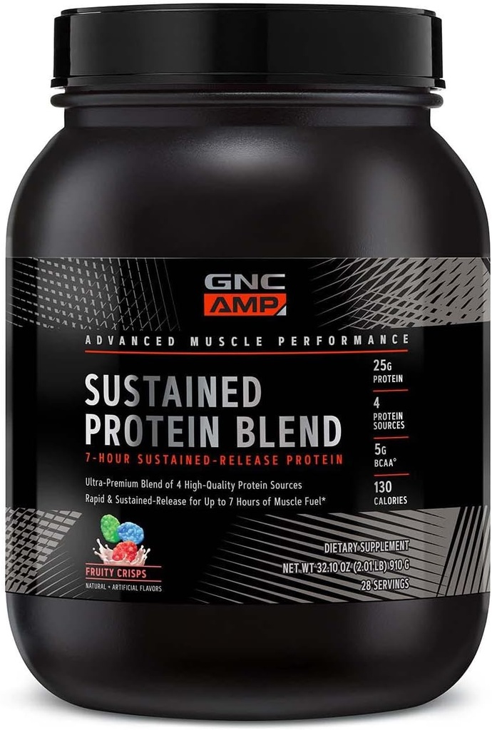 GNC AMP SubstainProtein Blend - Fruity Crisps (28 Servis)