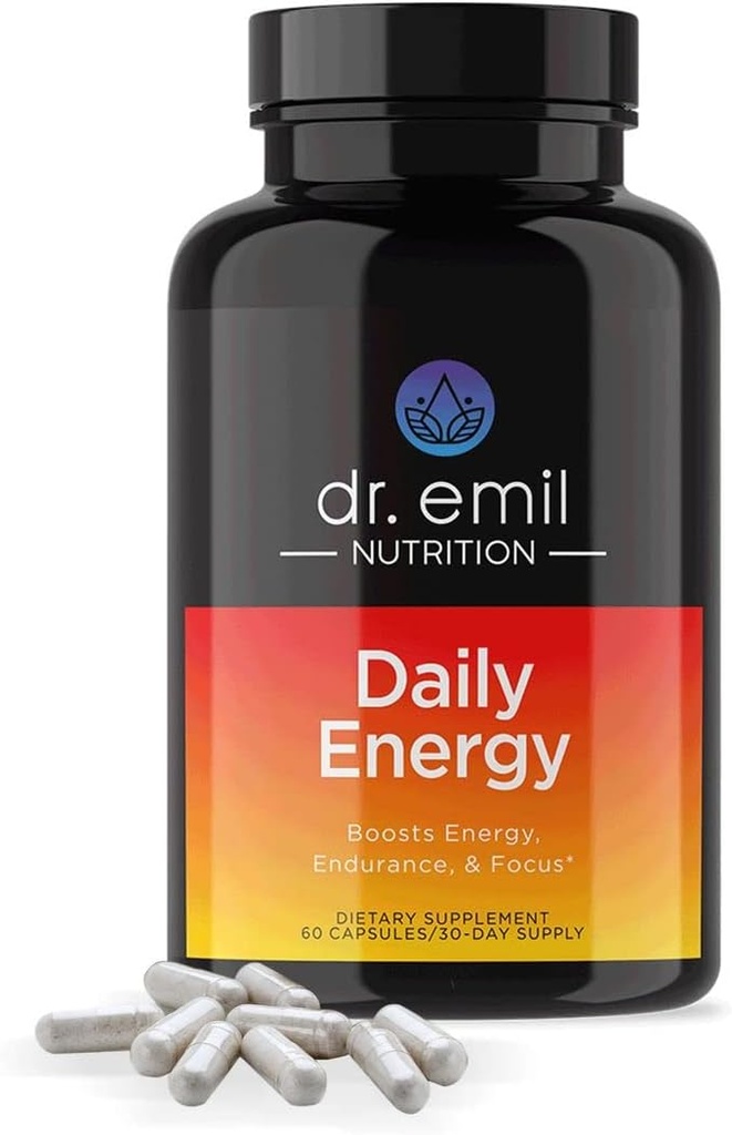 DR. EMIL NUTRITISI Tambahan Energi Harian - Sugar Free Energy Pills with 160mg Caffeine Per Serving - Energy Booster & Focus Suplemen dengan Guarana Extract, L- Taurine & L- Theanine