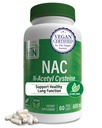Nutrition Kesehatan NC N-Acetyl- Cysteine 600mg Kapsules 60 Capsules 124; Vegan Certifikasi 124; The Purest NAC Suppplement £124; Supports Healthy Lung, Liver Functions & Cellular Health 124; Non-GMO Soy & Gluten Free
