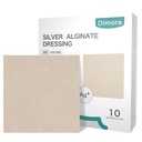 Dimora Upgrade 10 Packs Silver Antibakteri Alginate Wound Dressing Pads Non- Stick Sterile Gauze Sangat Absorbend & Comfortable At4 "x 4" Patches