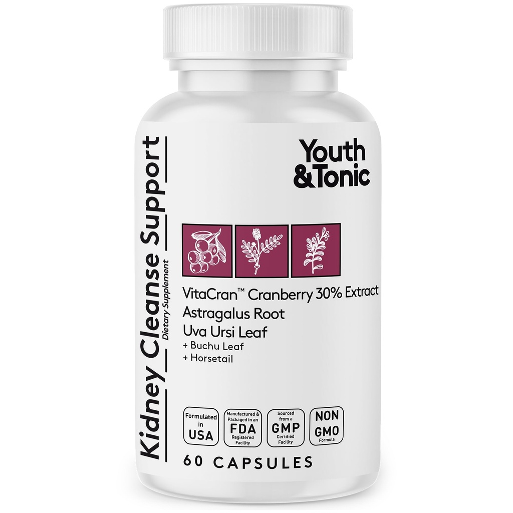 Oye & Tonic Ginney Cleanse Detox untuk Sisa Metabolic Limbah & Excessbody Tract & Bladder Health 60 Capsules