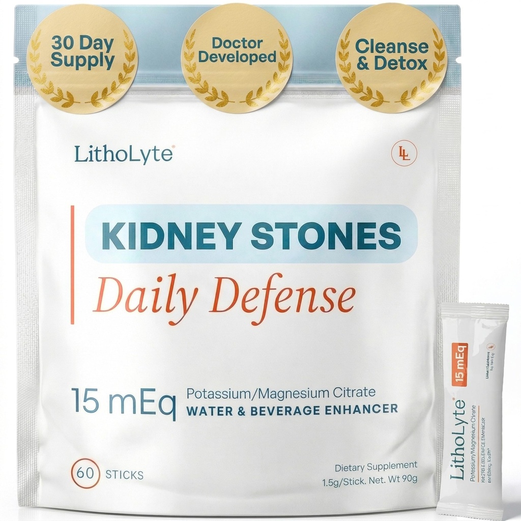 Ginney Health 15 mEq 126; Water & Beverage Enhancer for Ginney Health 124; Dikembangkan oleh Urologist 1.124; 60 Sticks