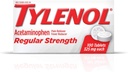 Tylenol Reguler Strength Tablet dengan 325 mg Acetaminofhen, Demam Reducer & Pause for Headache, Back Ache, Muscle Pain & Menstrual Cramps, 2 Pack
