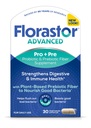 Florastor Advanced Pro + Pre Daily Probiotic Probiotic Suplement for Women and Men, Boosts Good Bacteria, Saccharomyces Boulardii CNCM I- 745 (30 Capsules) (Paket 1)