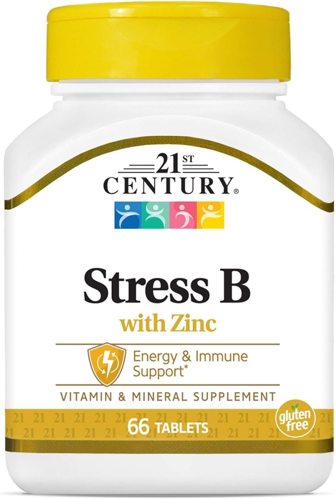 Abad ke-21 Stres Vitamin B dengan Zinc 66 Tab