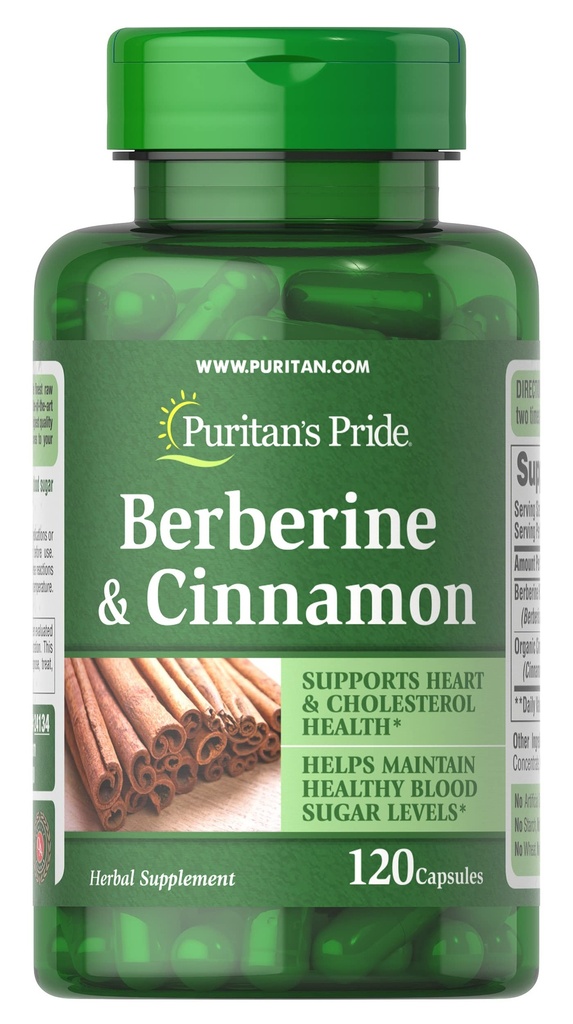 Puritan 's Pride Berberine dan Cinnamon