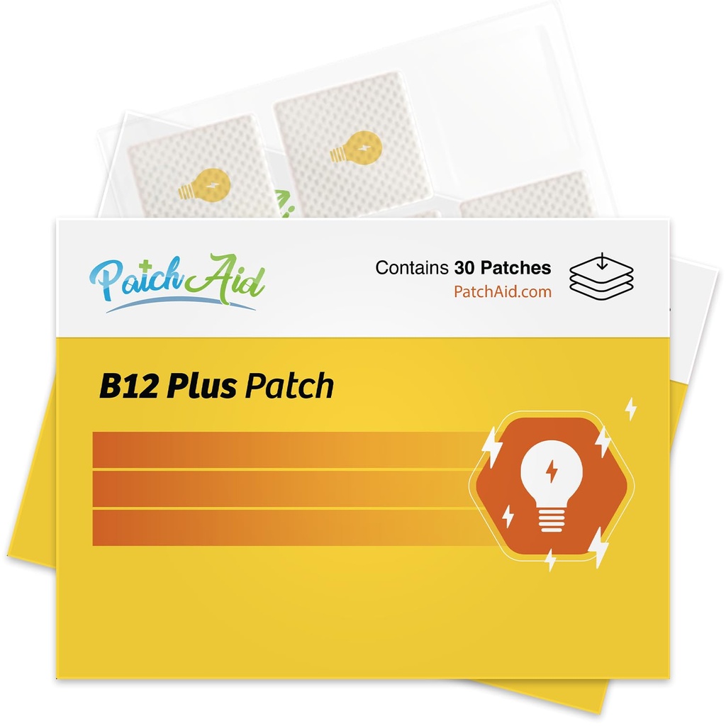 PatchAid B12 Energy Plus Topical Patch 124; Menyediakan Energi Alam & Fokus 124; 8 Hour Wear untuk Enhanced Absorpsi Apply 124; 60 Hari Suppply