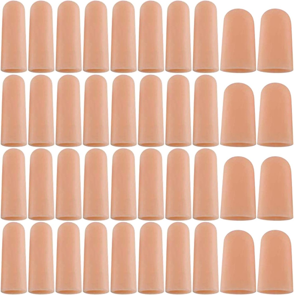 Dukungan Tangan CANIRS Gel Sarung Tangan, Kandang Jari Gel / Pencari - Jari Silicone Berbeda untuk Tangan Cracking, Eczema Skin (40pcs)