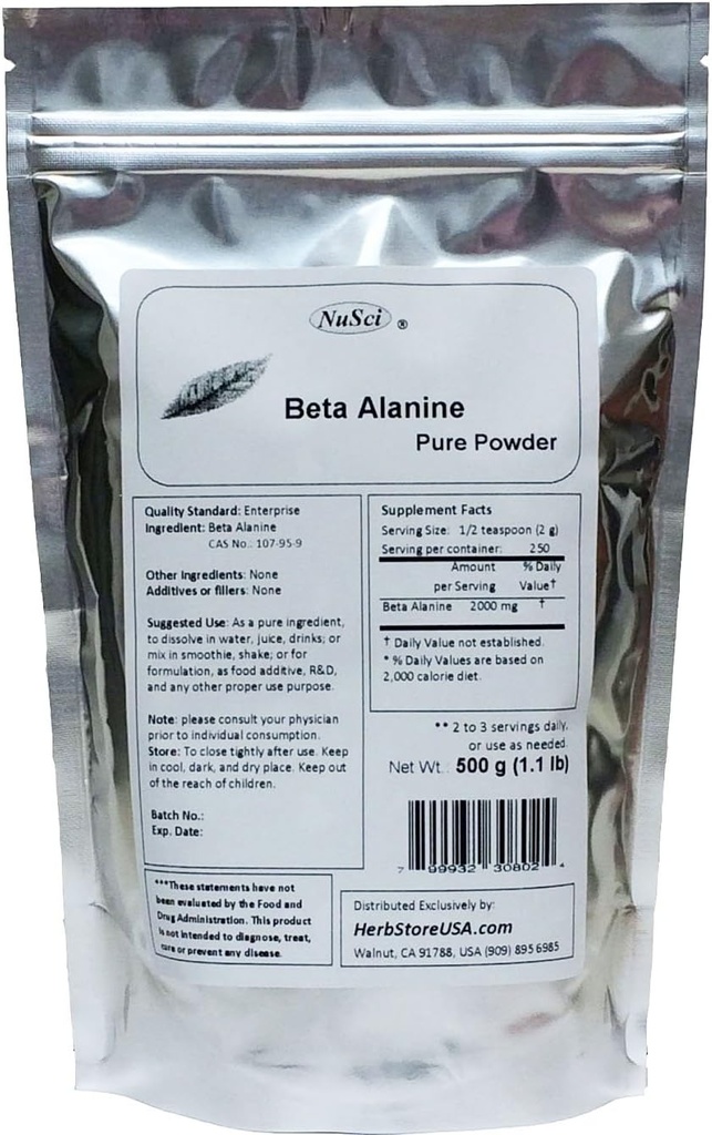 Aduk Alanine Murni untuk Endurance (500 Grams (1.1 lb))