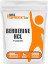 BulkSuplements.com Berberine HCI Powder - Berberin Suplemen, Berine 500mg, Berbersine Powder - Gluten Bebas, 500mg per Serving, 12,2 lbs) (Paket 1)