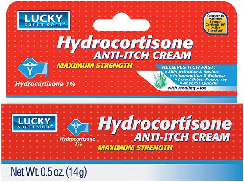 Lucky Super Soft Hydrocortisone, Anti- Itch Creme, 0.5 Ounce
