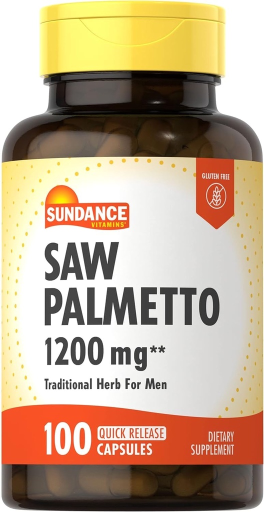 Sundance Vitamin Saw Palmetto 1200 mg - 100 Capsules, Paket 2