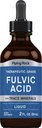 Piping Rock Liquid Fulvic Acid Drops 12.4; 2 fl oz 124; dengan Trace Minercure 124; Ionic Supplement 12.4; Vegetarian, Non-GMO & Gluten Bebas