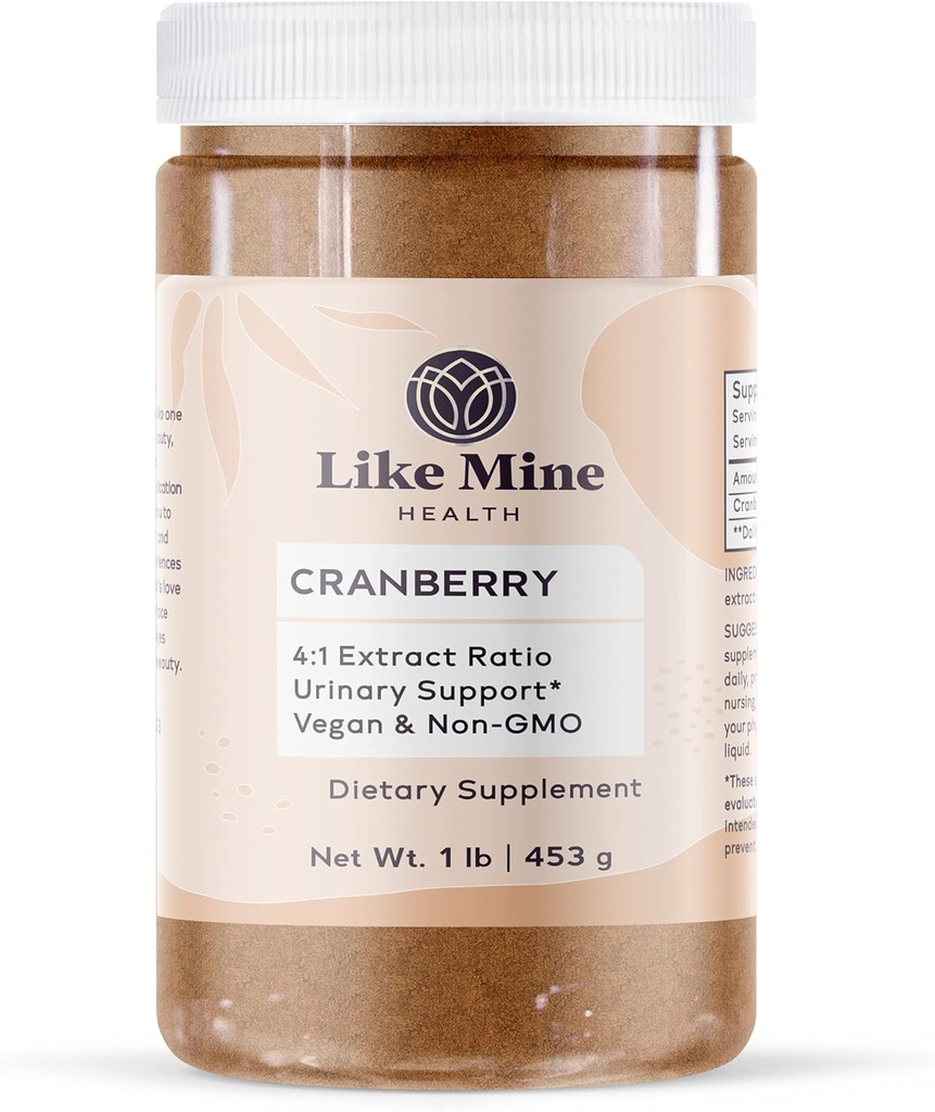 Seperti Mie Cranberry Extract Powder (1 lb) Vegan & Non-GMO, 4: 1 Ekstrak Rasio