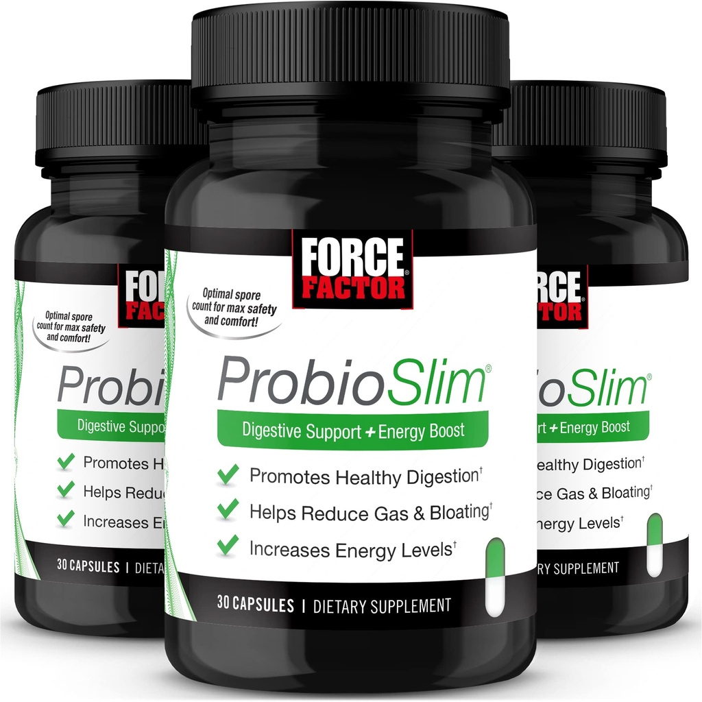 Force Factor Probiotic Suplemen Probiotic untuk Perempuan dan Pria dengan Ekstrak Propoletik dan Teh Hijau, Mengurangi Gas, Bloating, Sembelit, Dukungan Kesehatan Digetical & Gut, 30 Cacah (Paket 3)