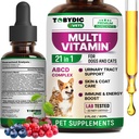 Cat & Dog Multivitamin 21 dalam 1 Pet Suplemen dengan Cranberry & Glucosamine - Obat-obatan Alam & Dukungan UTI, Tract Uriner, Bladder, Kidney, Skin Coat, Pengobatan Joints dibuat di Amerika Serikat