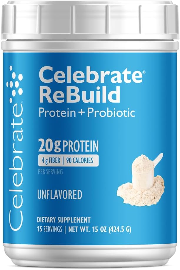 Merayakan Vitamin Rebuild Protein Powder dengan Progetic & Pregities - 20g Whey Isolat Protein, High Fiber, untuk Pasien Bedah Post Bariatric - Tanpa rasa (15 Hamba)