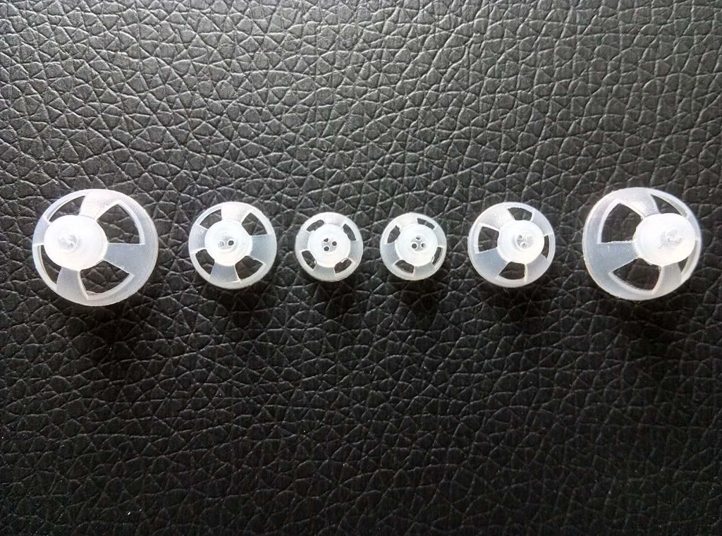 Hearing Aid Ear Piece Open Domes Set 6mm / 9mm / 12mm (3 Pairs) Comfortable PSAP (Personal Sound Amplifier Product) Ear Tips Invisible, Sempurna untuk Open Air (Open fit), kecuali RIC