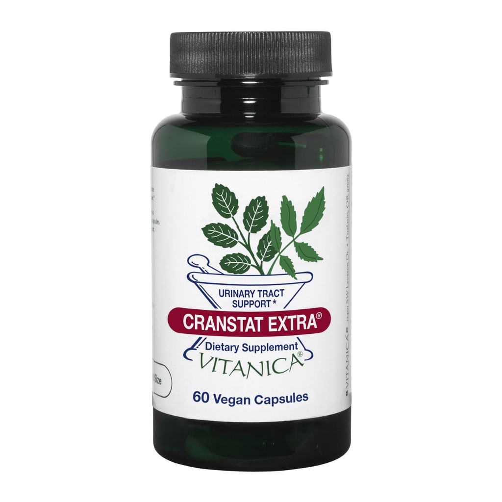 Vitanica Cranstat Extra, Dukungan Tract Urinary, Vegan, 60 Kapsul