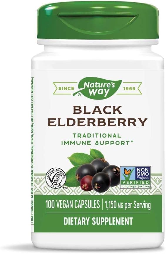 Nature 's Way Elderberry, 100 Cap, (Paket 2)